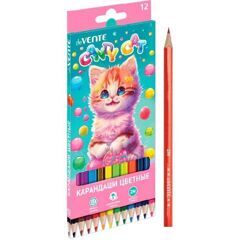 Карандаши цветные 12 цв deVENTE Candy Cat