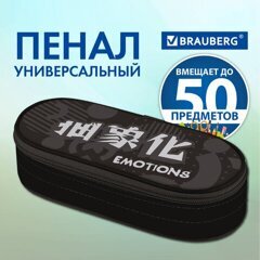 Пенал-футляр 220*90*50 BRAUBERG 1отд. Emotions