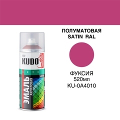 Акриловая эмаль KUDO Полуматовая Satin RAL 520мл Фуксия